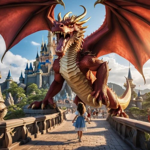 dragon bridge,dragon,dragon of earth,dragons,charizard,dragon li,painted dragon,3d fantasy,heroic fantasy,walt disney world,dragon palace hotel,disney world,shanghai disney,fantasy picture,fantasy world,magic kingdom,euro disney,draconic,disneyland paris,fantasy art,Photography,General,Realistic