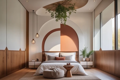 canopy bed,corten steel,hotel w barcelona,boutique hotel,modern decor,casa fuster hotel,japanese-style room,modern room,interior design,sleeping room,contemporary decor,airbnb icon,room divider,interiors,bedroom,bamboo curtain,guest room,interior modern design,great room,loft,Photography,General,Realistic