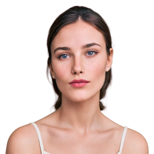 girl on a white background,natural cosmetic,woman's face,beauty face skin,woman face,shoulder length,female model,semi-profile,side face,portrait background,women's cosmetics,face portrait,pale,asymmetric cut,woman portrait,cosmetic,female face,women's cream,on a white background,skin texture,Photography,General,Cinematic