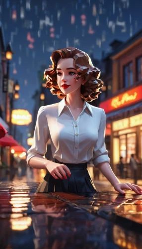 cg artwork,digital compositing,girl washes the car,girl on the river,cinema 4d,b3d,retro woman,transistor,visual effect lighting,3d render,pin-up girl,cinderella,3d fantasy,world digital painting,pin up girl,retro pin up girl,waitress,woman holding pie,retro girl,50's style,Unique,3D,Low Poly