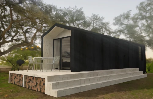 inverted cottage,cubic house,dog house frame,cube house,3d rendering,timber house,prefabricated buildings,dog house,archidaily,corten steel,frame house,shipping container,house trailer,wooden house,render,dunes house,summer house,modern house,mid century house,holiday home