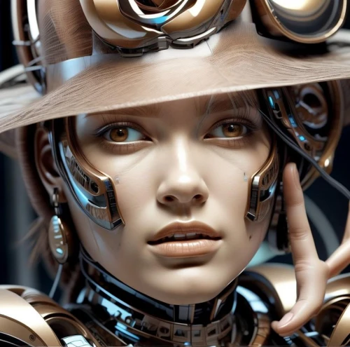 steampunk,cybernetics,cyborg,biomechanical,sci fiction illustration,robotic,ai,humanoid,scifi,chatbot,artificial intelligence,cyberpunk,clockwork,futuristic,robot,chat bot,cyber,robots,streampunk,robot eye