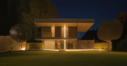 landscape lighting,smarthome,security lighting,halogen spotlights,smart house,smart home,modern house,private house,home automation,antenna parables,modern architecture,ambient lights,dish antenna,luxury property,archidaily,mid century house,corten steel,loudspeakers,mid century modern,at night,Photography,General,Realistic
