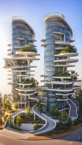 futuristic architecture,largest hotel in dubai,cube stilt houses,futuristic landscape,urban towers,barangaroo,mixed-use,sky space concept,eco-construction,artificial islands,residential tower,condominium,mamaia,jumeirah,artificial island,smart city,modern architecture,skyscapers,floating islands,solar cell base,Photography,General,Realistic
