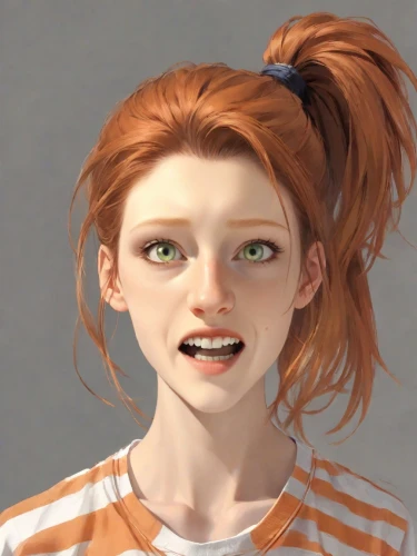 clementine,cinnamon girl,lis,character animation,kosmea,nora,ginger rodgers,natural cosmetic,she,worried girl,vanessa (butterfly),punk,daphne,cynthia (subgenus),main character,vada,pippi longstocking,rockabella,the girl's face,cosmetic,Digital Art,Anime