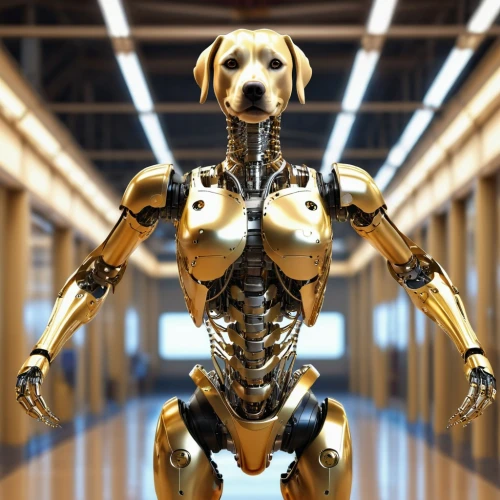 c-3po,gundogmus,exoskeleton,biomechanical,eurohound,dog,posavac hound,artificial intelligence,humanoid,companion dog,jagdterrier,pet,cybernetics,working dog,veterinary,cockapoo,human,dog frame,mastiff,vizsla