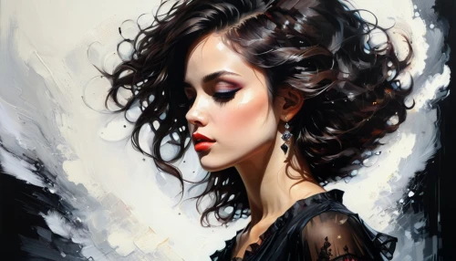 oil painting on canvas,oil painting,art painting,romantic portrait,mystical portrait of a girl,italian painter,young woman,gothic portrait,photo painting,fantasy art,bouffant,fashion illustration,fineart,oil paint,fantasy portrait,gothic woman,portrait of a girl,girl portrait,mourning swan,selanee henderon,Photography,Documentary Photography,Documentary Photography 12