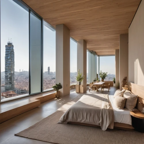 penthouse apartment,sky apartment,modern room,hotel w barcelona,hotel barcelona city and coast,livingroom,wooden windows,room divider,loft,sleeping room,modern decor,residential tower,high rise,contemporary decor,great room,skyscapers,living room,apartment lounge,interior modern design,modern living room,Photography,General,Realistic