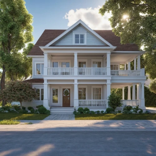 new england style house,3d rendering,two story house,render,garden elevation,house purchase,villa,large home,crown render,bungalow,florida home,residential house,modern house,house drawing,suburban,3d render,3d rendered,beautiful home,victorian house,mid century house