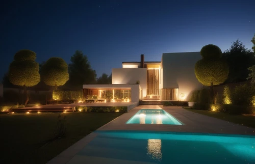 landscape lighting,3d rendering,modern house,luxury home,luxury property,landscape design sydney,pool house,landscape designers sydney,beautiful home,bendemeer estates,private house,render,holiday villa,security lighting,modern architecture,3d render,home landscape,villa,nightscape,mansion,Photography,General,Realistic