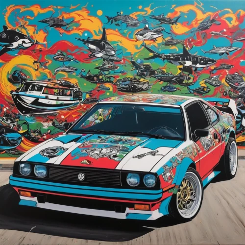 lancia 037,toyota ae85,lancia delta,lancia delta s4,volkswagen scirocco,datsun 510,lancia montecarlo,mk1,fiat 131,fiat 130,lancia,corolla,volkswagen gti,racing,audi le mans quattro,datsun sports,lancia prisma,toyota 86,mk2,toyota corolla,Conceptual Art,Graffiti Art,Graffiti Art 01