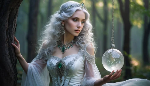 faery,faerie,fantasy picture,crystal ball-photography,white rose snow queen,the enchantress,fairy tale character,mystical portrait of a girl,fairy queen,fantasy art,fantasy portrait,sorceress,crystal ball,enchanted,fairy tale,elven,fairy tales,enchanting,the snow queen,fairytales,Art,Classical Oil Painting,Classical Oil Painting 03
