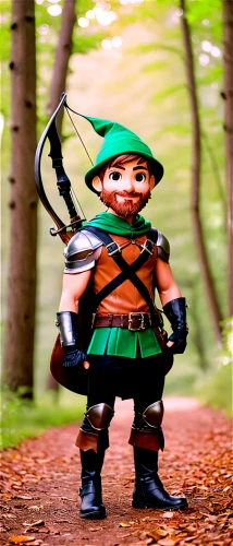 robin hood,scandia gnome,aaa,playmobil,forest man,3d archery,elf,pinocchio,wood elf,patrol,woodsman,male elf,elves,gnome,adventurer,aa,3d figure,dwarf sundheim,dwarf,vax figure,Illustration,Japanese style,Japanese Style 02