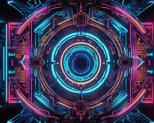 electric arc,cinema 4d,abstract retro,vortex,electron,cyclocomputer,cyber,orbital,kaleidoscope,zoom background,nerve,echo,portal,computer art,atom,quantum,voltage,4k wallpaper,radial,neon sign,Illustration,Vector,Vector 16