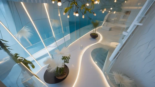 water stairs,interior modern design,penthouse apartment,hallway space,interior design,modern decor,stairwell,contemporary decor,luxury bathroom,outside staircase,spiral stairs,winding staircase,staircase,spiral staircase,aqua studio,garden design sydney,luxury home interior,interior decoration,landscape design sydney,glass wall,Photography,General,Realistic