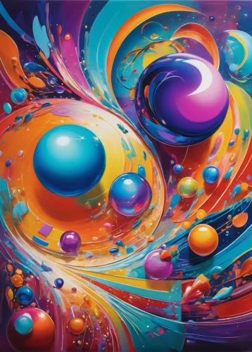 abstract artwork,oil painting on canvas,spheres,soap bubbles,painting technique,abstract painting,colorful spiral,psychedelic art,abstract background,colorful balloons,colorful background,abstract multicolor,dimensional,background abstract,liquid bubble,soap bubble,colorful water,inflates soap bubbles,fluid,art painting,Illustration,Abstract Fantasy,Abstract Fantasy 13