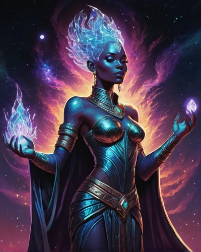 nebula guardian,andromeda,star mother,nebula,blue enchantress,magus,astral traveler,sorceress,dark elf,cg artwork,zodiac sign libra,jaya,aura,nebula 3,goddess of justice,mezzelune,aurora,show off aurora,aurora-falter,magistrate,Illustration,Realistic Fantasy,Realistic Fantasy 25