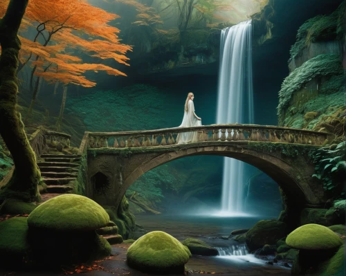 fantasy picture,bridal veil fall,fairy world,fantasy landscape,bridal veil,green waterfall,fairytale,fairytale forest,fairy tale,a fairy tale,fairy forest,enchanted forest,japan landscape,waterfall,waterfalls,theatrical scenery,water fall,fantasy art,3d fantasy,wishing well,Photography,Documentary Photography,Documentary Photography 21