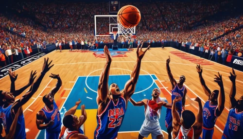 sports game,basketball,nba,game illustration,the game,madison square garden,pc game,basketball player,backboard,skill game,basket,woman's basketball,basketball board,the fan's background,blocked shot,sports collectible,sports wall,shooter game,basketball moves,block party,Art,Artistic Painting,Artistic Painting 45