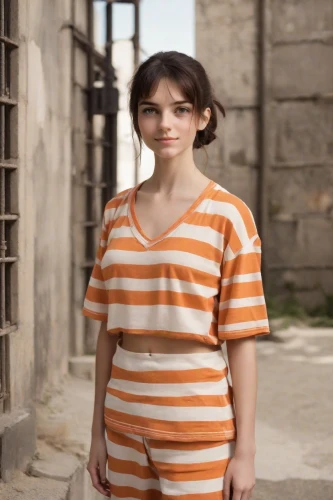 horizontal stripes,girl in t-shirt,girl in a historic way,herculaneum,girl with cloth,prisoner,girl in cloth,prison,cotton top,striped background,the girl in nightie,liberty cotton,taraxum,lori,in a shirt,women clothes,palestine,isolated t-shirt,iulia hasdeu castle,women's clothing,Photography,Natural