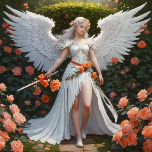 flower fairy,angel,fallen angel,baroque angel,angel's trumpet,rosa 'the fairy,winged heart,angel's trumpets,garden fairy,fallen petals,guardian angel,vintage angel,camellia,angel statue,archangel,angel girl,angel trumpets,cupid,angelic,camellias,Art,Classical Oil Painting,Classical Oil Painting 15