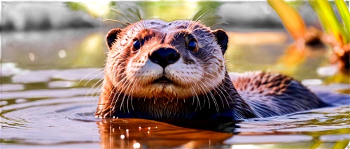 north american river otter,coypu,nutria,otter,sea otter,otters,nutria-young,aquatic mammal,giant otter,muskrat,otterbaby,beaver,beavers,platypus,water dog,american mink,steller sea lion,otterhound,otter baby,dog in the water,Illustration,Japanese style,Japanese Style 06