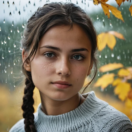 in the rain,girl portrait,portrait of a girl,young woman,rainy,girl with tree,rainy day,beautiful young woman,woman portrait,mystical portrait of a girl,portrait photography,autumn icon,moody portrait,worried girl,relaxed young girl,romanian,heterochromia,portrait photographers,romantic portrait,walking in the rain,Photography,General,Realistic