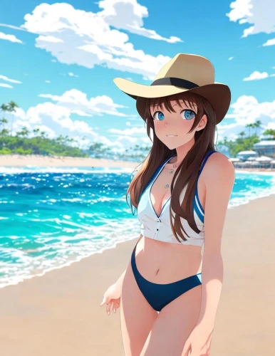 akko,beach background,honolulu,summer background,aloha,summer hat,beach scenery,straw hat,sun hat,high sun hat,coconut hat,ocean,ocean background,maui,blue hawaii,sanya,mikuru asahina,dream beach,mai tai,punta cana,Common,Common,Japanese Manga