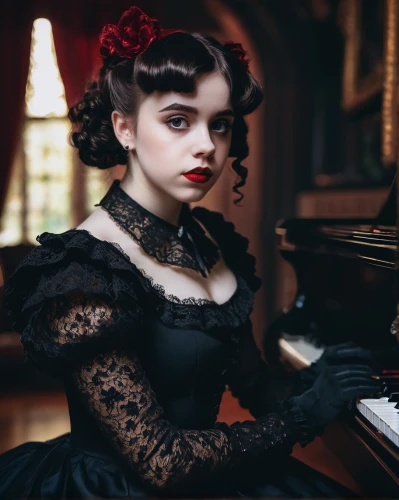 pianist,piano,concerto for piano,victorian lady,piano lesson,victorian style,piano player,clavichord,gothic portrait,the piano,gothic fashion,play piano,the victorian era,piano notes,spinet,grand piano,victorian,jazz pianist,pianet,player piano,Conceptual Art,Daily,Daily 16