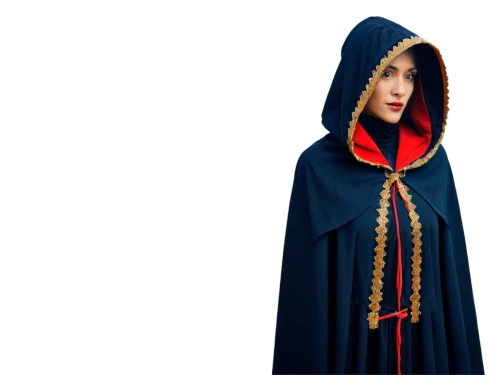 abaya,cloak,folk costume,miss circassian,celebration cape,red riding hood,little red riding hood,babushka doll,the prophet mary,archimandrite,romanian orthodox,vestment,academic dress,overskirt,traditional costume,folk costumes,nun,burqa,hooded,imperial coat,Illustration,Retro,Retro 26