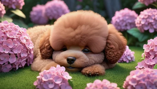 cute puppy,flower animal,cavapoo,toy poodle,flower background,teddy bear waiting,miniature poodle,cartoon flowers,blanket of flowers,teddy-bear,cute cartoon character,goldendoodle,flower blanket,ginger blossom,cute bear,pup,teddy bear,3d teddy,clover blossom,teddy bear crying,Unique,3D,3D Character