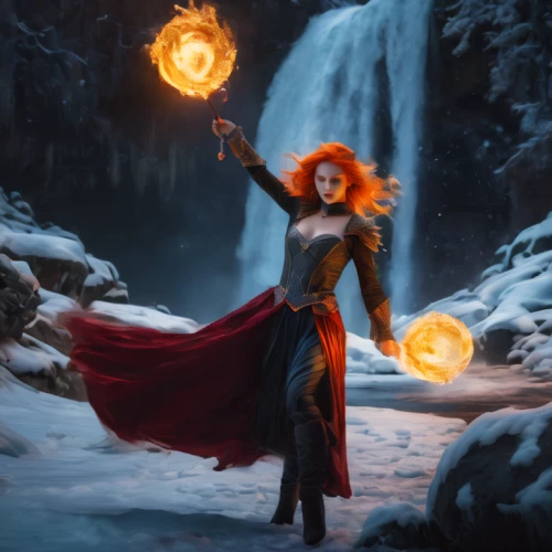 fire dancer,fire artist,fire dance,firedancer,fire-eater,sorceress,dancing flames,fantasy picture,merida,fire siren,fantasy woman,flame spirit,fire eater,fire angel,fantasy art,fantasy portrait,fiery,transistor,firespin,the snow queen