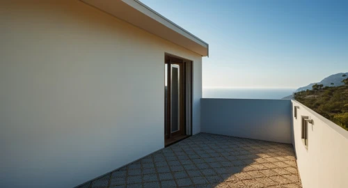 window with sea view,capri,positano,roof landscape,dunes house,sliding door,landscape design sydney,3d rendering,folegandros,daylighting,holiday villa,exterior decoration,flat roof,block balcony,ocean view,the threshold of the house,lycian way,home landscape,seaside view,luxury property,Photography,General,Realistic