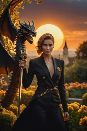 fantasy picture,fantasy woman,photoshop manipulation,digital compositing,photomanipulation,photo manipulation,fantasy portrait,black dragon,dragon li,fantasy art,cosplay image,composite,3d fantasy,heroic fantasy,game of thrones,iulia hasdeu castle,tilda,dragon slayer,image manipulation,lira,Photography,General,Cinematic