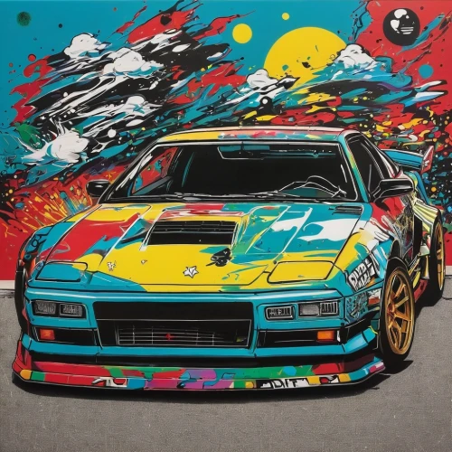 toyota ae85,lancia 037,nissan silvia,porsche 944,nissan 180sx,nissan skyline,mazda rx-7,mitsubishi starion,racecar,porsche 924,ferrari 348,nissan 240sx,toyota 86,racing machine,drift,honda prelude,toyota supra,racing,toyota celica gt-four,nascar,Conceptual Art,Graffiti Art,Graffiti Art 01