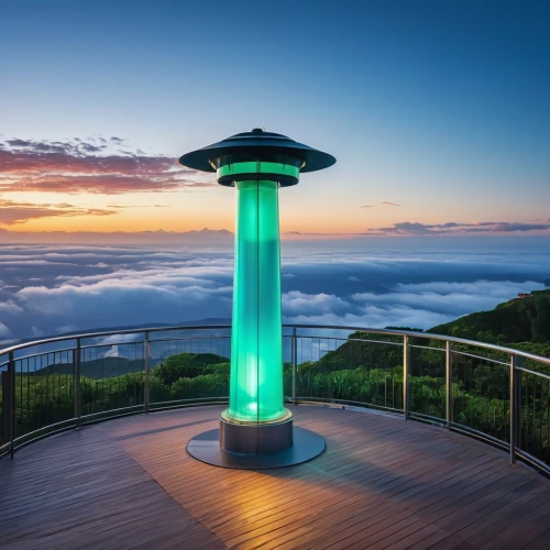glass rock,observation tower,cape byron lighthouse,the pillar of light,japan's three great night views,point lighthouse torch,patio heater,the observation deck,observation deck,jeju island,landscape lighting,sky tower,jeju,spa water fountain,beacon,above the clouds,revolving light,fire tower,byron bay,fairy chimney,Photography,General,Realistic