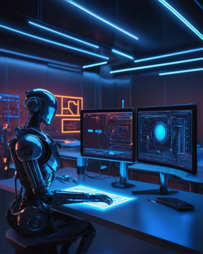 computer room,sci fi surgery room,computer workstation,cyber,neon human resources,computer desk,working space,cyberspace,barebone computer,cybernetics,man with a computer,control center,office automation,the server room,computer,girl at the computer,computer art,fractal design,cyberpunk,scifi,Conceptual Art,Oil color,Oil Color 03