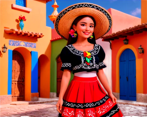 mexican culture,mexican,mariachi,cinco de mayo,mexican mix,margarita,mexico,la catrina,mexican tradition,mexican holiday,pandero jarocho,sombrero,frida,adelita,albuquerque,santa fe,habaneras,chiapas,matador,southwestern,Unique,3D,3D Character