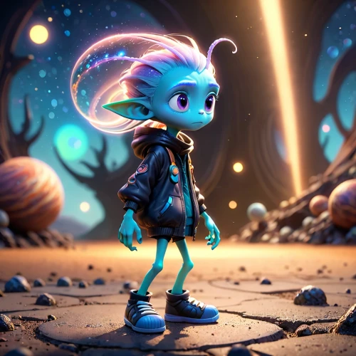 laika,extraterrestrial,alien planet,extraterrestrial life,cg artwork,alien world,lost in space,glowworm,3d fantasy,hedgehog child,full hd wallpaper,alien warrior,indigo,children's background,fantasia,cute cartoon character,fairy galaxy,3d render,mara,antasy,Anime,Anime,Cartoon