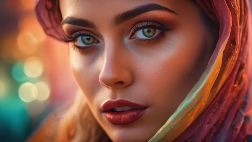 women's eyes,islamic girl,world digital painting,muslim woman,indian woman,arabian,arab,radha,fantasy portrait,hijaber,indian girl,argan,ancient egyptian girl,retouch,sari,romantic portrait,retro woman,photoshop manipulation,woman face,jaya,Photography,General,Cinematic