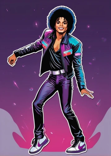 the king of pop,michael jackson,michael joseph jackson,moon walk,purple rain,thriller,disco,michael,jheri curl,smooth criminal,prince,spotify icon,purple,80s,purple background,life stage icon,twitch icon,80's design,purple wallpaper,tap dance,Unique,Design,Sticker