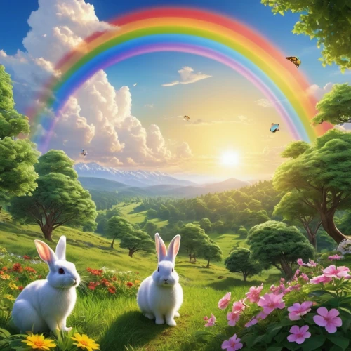 rainbow rabbit,rainbow background,unicorn and rainbow,easter background,rainbow pencil background,easter rabbits,easter theme,rabbits and hares,easter-colors,unicorn background,rabbits,pot of gold background,rainbow colors,colors rainbow,rainbow,rainbow butterflies,children's background,rainbow bridge,rainbow unicorn,rabbit family,Photography,General,Realistic