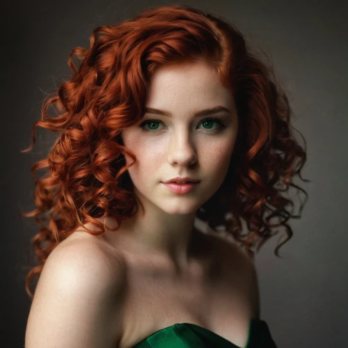 red-haired,redheads,celtic woman,redhead doll,redhair,redhead,redheaded,red head,merida,red hair,ginger rodgers,poison ivy,irish,young woman,emerald,celtic queen,ariel,ginger,portrait photography,in green,Conceptual Art,Oil color,Oil Color 11