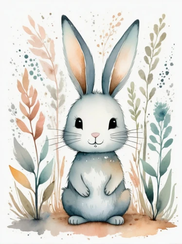 gray hare,little rabbit,cottontail,audubon's cottontail,peter rabbit,little bunny,european rabbit,rabbits and hares,leveret,field hare,rabbit,bunny,wild rabbit,domestic rabbit,white rabbit,hare,steppe hare,desert cottontail,mountain cottontail,white bunny,Illustration,Paper based,Paper Based 25