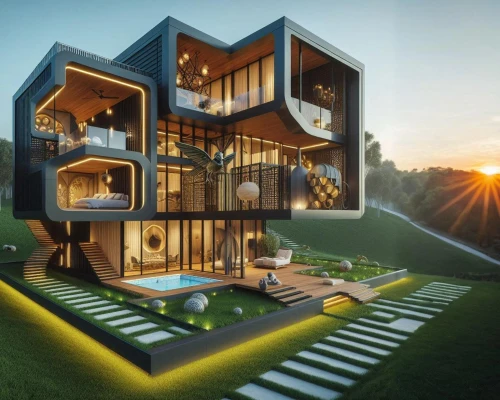 cubic house,cube house,cube stilt houses,modern architecture,3d rendering,modern house,sky apartment,smart home,smart house,frame house,eco-construction,beautiful home,build by mirza golam pir,house pineapple,an apartment,sky space concept,contemporary,mixed-use,render,inverted cottage
