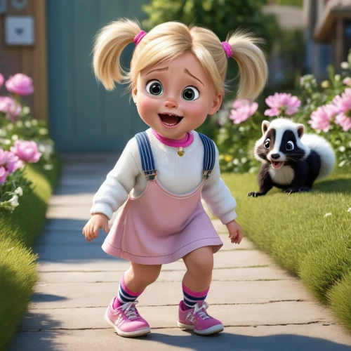 cute cartoon character,agnes,little girl running,disney character,cartoon flowers,little girl in pink dress,cute cartoon image,coco,little girl ballet,cynthia (subgenus),the little girl,little girl in wind,a girl's smile,cheery-blossom,heidi country,dolly,kawaii panda,alice in wonderland,cartoon character,little panda