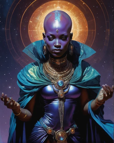 zodiac sign libra,priestess,nebula guardian,astral traveler,earth chakra,crown chakra,jaya,somtum,dark elf,magus,chakra,libra,andromeda,indigo,prophet,kundalini,heart chakra,esoteric,sorceress,blue enchantress,Illustration,Realistic Fantasy,Realistic Fantasy 06