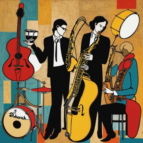 musicians,jazz silhouettes,rainbow jazz silhouettes,music band,jazz club,jazz,sfa jazz,musical ensemble,big band,orchestra,jazz it up,orchesta,cool pop art,street musicians,orchestra division,instruments musical,band,pop art style,college band,blues and jazz singer,Illustration,Vector,Vector 14