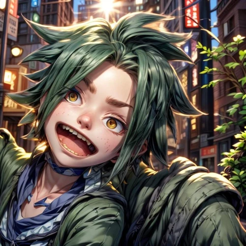 2d,my hero academia,wiz,uruburu,tangelo,hedgehog child,mandraki,piko,melonpan,fang,the face of god,gangneoung,anchovy,joker,grin,sanya,hinata,killer smile,cg artwork,would a background