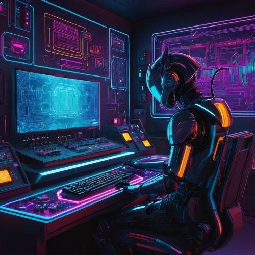 cyber,computer room,cyberpunk,scifi,cyberspace,computer,man with a computer,nova,neon human resources,futuristic,girl at the computer,cg artwork,cybertruck,sci fiction illustration,sci-fi,sci - fi,sci fi,sci fi surgery room,computer workstation,computer game,Conceptual Art,Daily,Daily 25